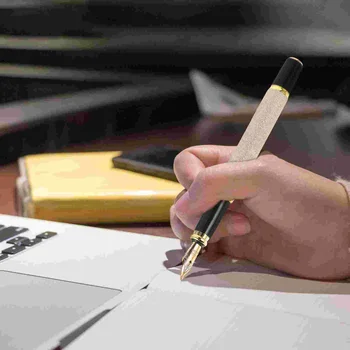 Металлическая авторучка, пишущая ручка, авторучка, канцелярские принадлежности для студентов, авторучка для каллиграфии