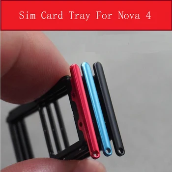 Держатель Лотка Для SIM-карт Huawei Nova 4 Nova4 Micro SD Sim-Карта Memmory Reader Слот Для Гнезда Adpter Запасные Части Для Ремонта
