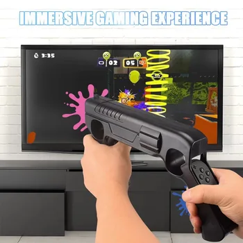 Игровой контроллер для стрельбы из пистолета, совместимый с переключателем / Switch OLED Joy Con, аксессуары для Nintendo Switch для игр в стрелялки и охоту