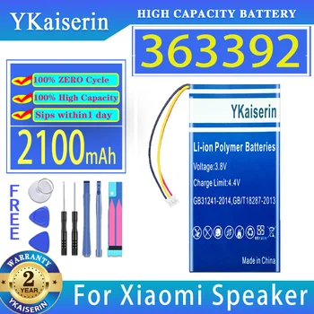 YKaiserin 2100 мАч Сменный Аккумулятор 363392 Для Xiaomi Speaker MDZ-15-DA MDZ15DA Digital Bateria