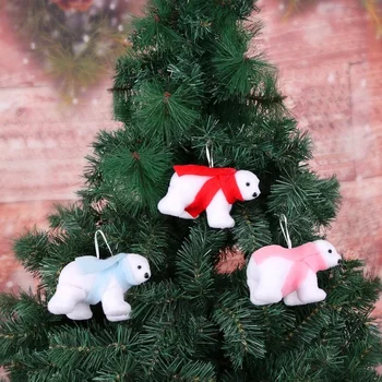 Новый рождественский кулон в виде трансграничной Рождественской елки, милый мишка из пенопласта, подвесные рождественские украшения, подвесные украшения