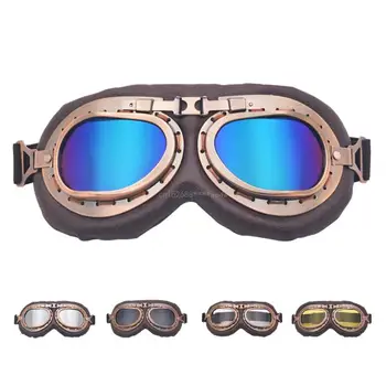 Мотоциклетные очки для мотокросса по бездорожью, солнцезащитные очки для электрического мотоцикла, скутера, спортивные очки, ретро-шлем, очки