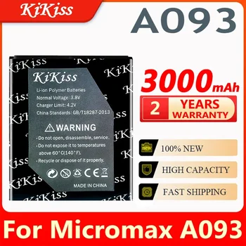 Аккумулятор 3000mAh A093 для Аккумуляторной Батареи Micromax A093