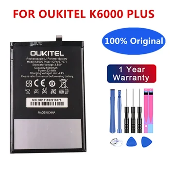 100% Оригинальный Резервный Аккумулятор K6000 PLUS 6068 мАч Для OUKITEL K6000 PLUS Smart Cell Phone Replacement Battery Аккумуляторы + Инструменты