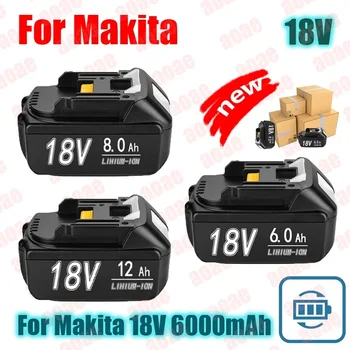 для Makita 18V Battery 6000mAh Аккумуляторная Батарея Электроинструмента 18V makita со Светодиодной Литий-ионной Заменой LXT BL1860B BL1860 BL1850