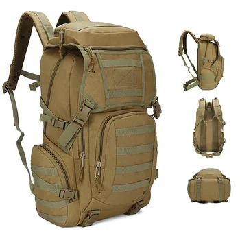 Военно-тактический рюкзак для кемпинга, пешего туризма, армейский рюкзак Molle для рыбалки на открытом воздухе, спортивной охоты, скалолазания, Водонепроницаемая сумка 50 л