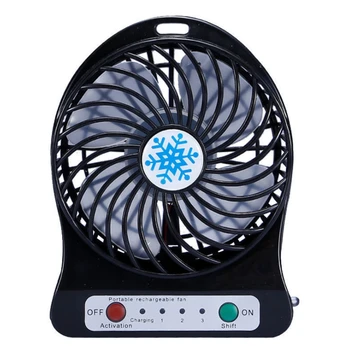 Портативный перезаряжаемый мини-вентилятор воздушный охладитель Мини-настольный вентилятор USB-охлаждающие перезаряжаемые ручные вентиляторы Черный