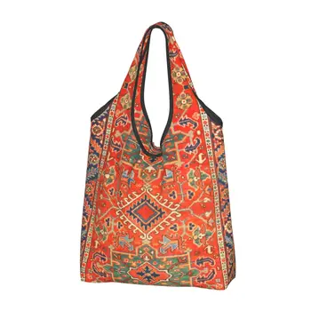 Karadaja Антикварный персидский ковер, сумки для покупок, сумки для покупок, большие винтажные турецкие этнические сумки-килим
