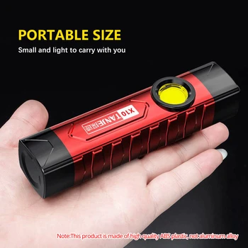 Портативный светодиодный фонарик Mini COB Work Light USB Перезаряжаемый 18650 для кемпинга с зажимом, 3 режима, Мощный фонарь для рыбалки