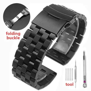 Универсальный браслет из нержавеющей стали для Rolex с пятью бусинами, прочный металлический ремень для Water Ghost серии, матовый браслет, ремешок для часов