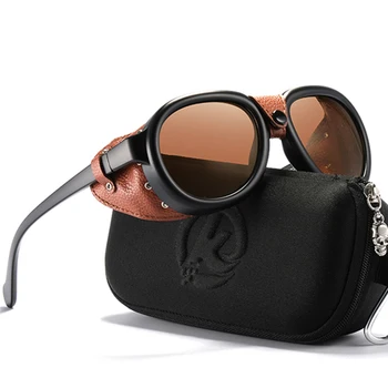 2023 KDEAM Роскошные Женские Солнцезащитные очки в стиле стимпанк, Винтажные Дизайнерские Мужские Солнцезащитные очки для пилотов для вождения на открытом воздухе с защитой UV400