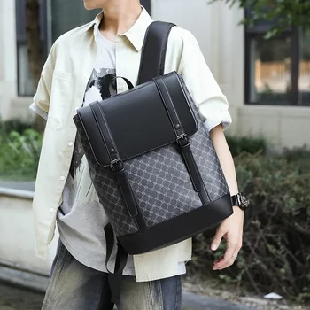 Деловой Повседневный Мужской рюкзак Большой Емкости, Модная и универсальная сумка через плечо