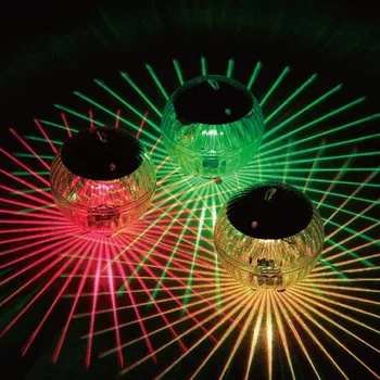 Новые креативные солнечные плавающие огни Цветные плавающие огни у бассейна Светодиодные декоративные огни в саду Волшебные шаровые огни