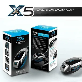 Автомобильный комплект X5 Bluetooth, Беспроводной автомобильный MP3-плеер, музыкальный аудио FM-радиопередатчик, модулятор для смартфона, Автомобильная Bluetooth-передача