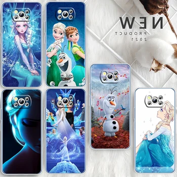 Disney Frozen Queen Чехол Для Телефона Прозрачный Для Xiaomi Civi Mi Poco X4 X3 NFC F4 F3 GT M4 M3 M2 X2 F2 Pro C3 4G 5G Funda