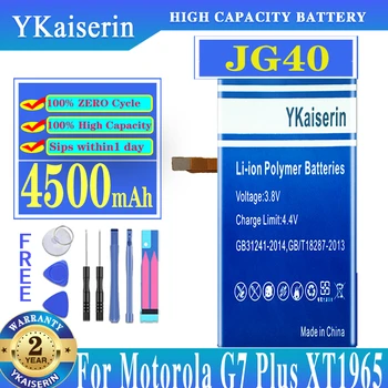 YKaiserin Новый Высококачественный Аккумулятор JG40 4500 мАч Для Motorola Moto G7 Plus G7Plus Global XT1965-3 XT1965-2 XT1965 XT1965 Аккумулятор