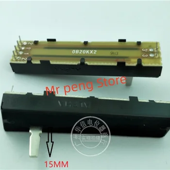 2шт для ALPHA 73 мм для микшерного фейдера Tenlong 405 с двойным потенциометром ручка OB20K внутренний штырь 15MMD
