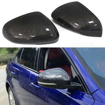 Сменные Крышки зеркал заднего вида из углеродного волокна для Jaguar XF 2011-2018 XE 2015-2018 XJ 2010-2018 XK 2009 - 2013