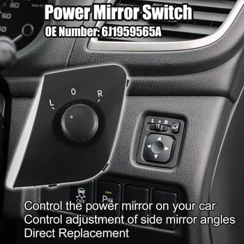 6J1959565A Замена кнопки переключателя управления зеркалом заднего вида в автомобиле для SEAT Ibiza ST с 2008 по 2016 год