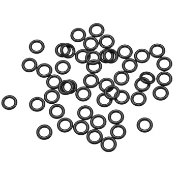 уплотнительные кольца из фторкаучука uxcell, наружный диаметр 5 мм, внутренний диаметр 3 мм, ширина 1 мм, уплотнительная прокладка черного цвета 50шт