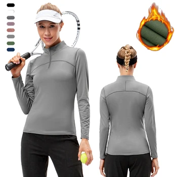 Женская толстовка с длинным рукавом на молнии, топ для йоги и фитнеса, осенне-зимняя спортивная одежда, повседневная рубашка для тренировок в тренажерном зале с ободранной температурой