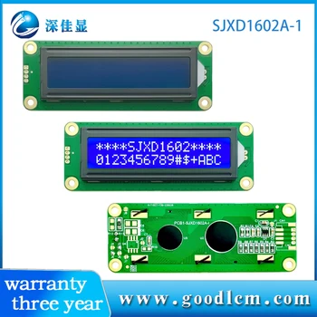 1602A-1LCD дисплей 16x2 Lcm дисплейный модуль STN синий отрицательный дисплей с белой подсветкой AIP31068L драйвер 5/3 В