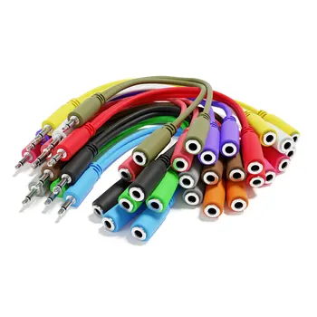 ExcelValley - Моноразветвитель Y соединительных кабелей - TS 3,5 мм 1/8 