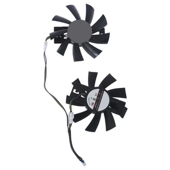 2шт Вентилятор VGA FDC10U12S9-C Вентилятор Охлаждения Видеокарты для Dataland RX470 570 Cool Energy Ball Fan 4Pin 12V 0.45A Вентилятор