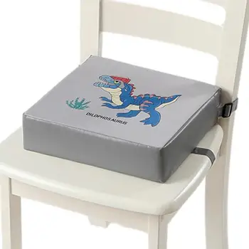 Увеличивающая подушка для детского сиденья-бустера для обеденного малыша с милым рисунком динозавра Детское сиденье-бустер для обеденного стола