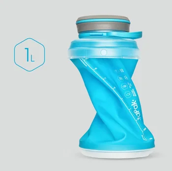 Новый креативный поворот складной открытый велосипедный выдвижной спортивный стакан для воды портативная бутылка для воды доступна в синем и коричневом цветах