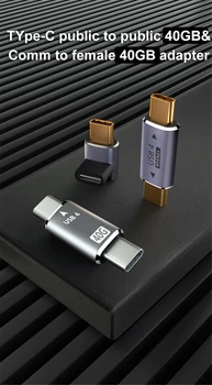 Мини-USB4.0 40 Гбит/с Адаптер Thunderbolt 3 8K @ 60Hz USB Type C от Мужчины к Мужчине PD 100 Вт Зарядное Устройство Конвертер Данных для Macbook Pro Air Dell