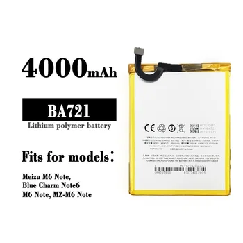 4000Ah BA721 Аккумуляторная Батарея Для Meizu M6 Note Note6 M721H M721L M721Q Высококачественные Аккумуляторы В Наличии + Бесплатные Инструменты