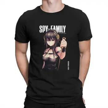 Креативная футболка SPY × FAMILY для мужчин, базовая футболка с круглым воротником, отличительные подарки на день рождения, топы