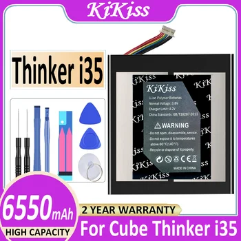 Аккумулятор KiKiss для ALLDOCUBE Cube Thinker Планшетный ПК Kubi Li-Po Перезаряжаемый I35/2869178 С 10 Линиями аккумулятора 6550 мАч