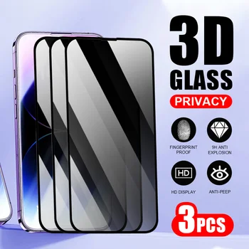 3шт защитная пленка для iphone 15 14 Plus 13 Privacy Glass смартфон для iphone 12 Mini 11 Pro XR XS Max X закаленное стекло