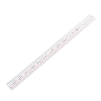 Мера длины 2X, 40 см 16 дюймов Прозрачная Пластиковая линейка с прямым краем