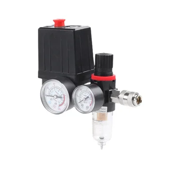Воздушный компрессор 125PSI, автоматический реле давления в сборе с клапаном регулирования давления, маслоотделитель для масла и воды