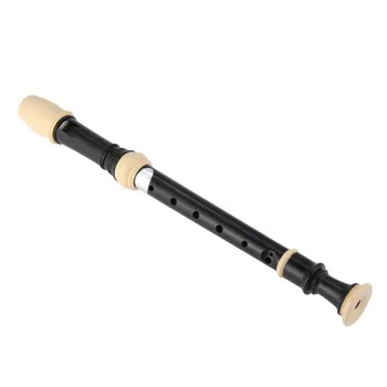Профессиональная флейта высоких частот с восемью отверстиями, 8-луночный рекордер сопрано, кларнет Черного цвета, легко регулируемый звук, Пищевой АБС, нетоксичный
