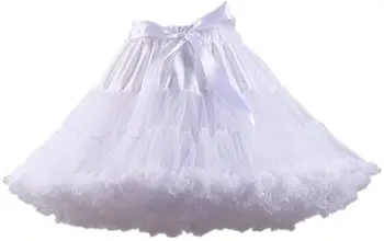 Чувственно выглядящая Модная облегающая женская 3-слойная нижняя юбка-пачка из плиссированного тюля, пышная юбка для косплея на вечеринку
