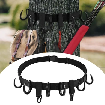 Вешалка для снаряжения на дереве с крючками Держатель Многофункциональный для кемпинга, охоты, пешего туризма Камера, Бинокль, луки