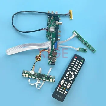 Для LP154WX7 B154EW09 Плата драйвера контроллера DIY Kit ЖК-монитор DVB Цифрового сигнала USB + DHMI + VGA + AV LVDS 30-Контактный 15,4 