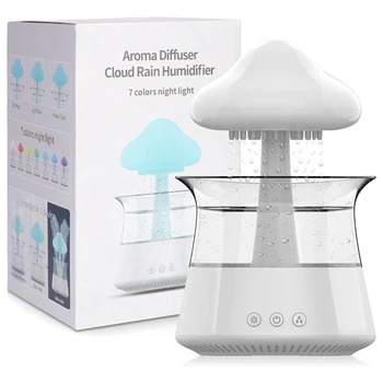 Диффузор Cloud Humidifier Nano Mist с 7-цветными светодиодными лампами, увлажнитель воздуха для домашнего офиса