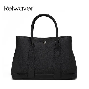 Relwaver сумка из воловьей кожи верхнего слоя 2023, зимняя женская сумка для поездок на работу, сумка-тоут из натуральной кожи, короткая сумка через плечо