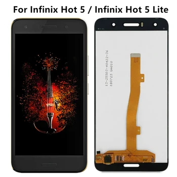 5,5 дюйма Для Infinix Hot 5 / Infinix Hot 5 Lite X559 X559C X559F ЖК-дисплей С Сенсорным Экраном и Цифровым Преобразователем В сборе