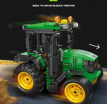 2023 Городское Творчество Трактор Строительный Блок Техническая Сельская Ферма Кирпичи Детские Игрушки Подарок Для Ребенка