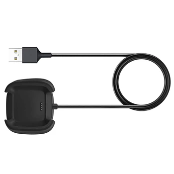 Совместимое зарядное устройство 2X для Fitbit Versa 2, сменный USB-кабель для зарядки аксессуаров для смарт-часов Versa 2