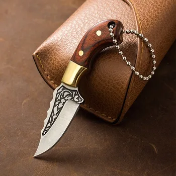 портативный мини-карманный нож из нержавеющей стали 1шт, Инструмент для открывания коробки EDC и нож-брелок для ключей, Используется для дома и в качестве подарка.