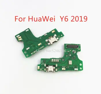 1 шт. Применимо к для Huawei Y6 (2019) Y7 (2019) USB порт для зарядки базовый разъем зарядного устройства мягкий кабель Замена деталей
