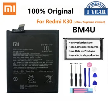 100% Оригинальный аккумулятор BM4U 4420mAh для телефона Xiaomi Redmi K30 K 30 Ultra Supreme Version, сменные батареи Bateria