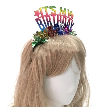 Блестящая повязка на голову MXMB, мишура, повязка на голову, праздничный головной убор для вечеринки